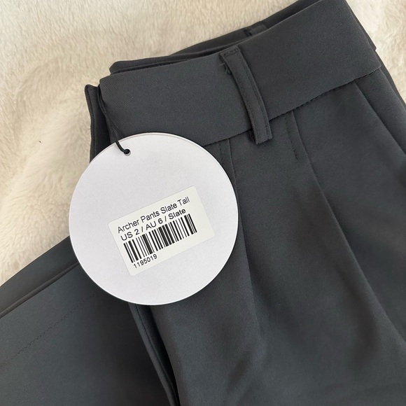 Princess Polly Archer Pants Slate (Tall) - Picture 3 of 4